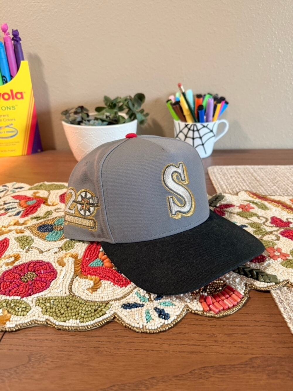 New Era Seattle Mariners 20th Snapback Hat Club Grey Black Gold Red Myfitteds